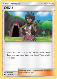 Olivia Uncommon card from Burning Shadows