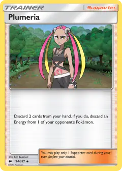 Plumeria Uncommon card from Burning Shadows