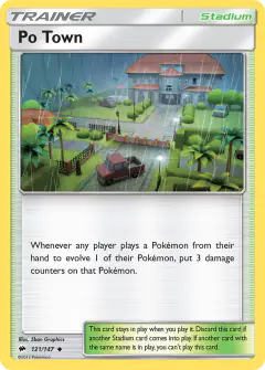 Po Town Uncommon card from Burning Shadows
