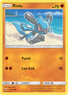 Riolu Common card from Burning Shadows