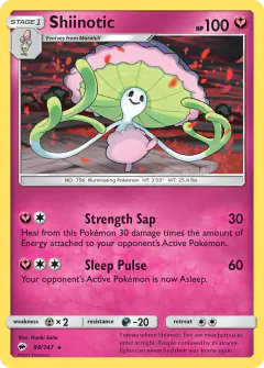 Shiinotic Rare card from Burning Shadows