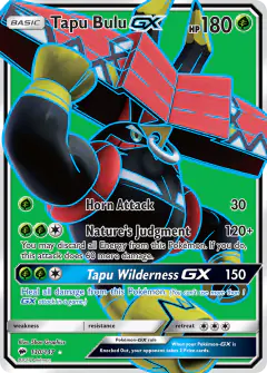 Tapu Bulu-GX Rare Ultra card from Burning Shadows