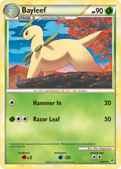 Bayleef Uncommon card from Call of Legends