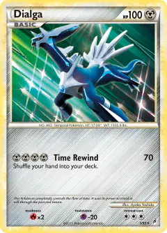 Dialga Rare Holo card from Call of Legends