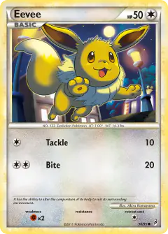 Eevee Common card from Call of Legends