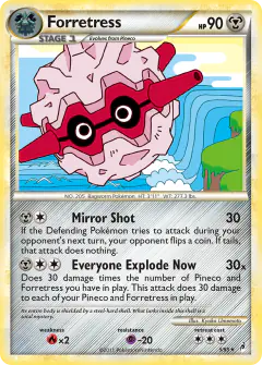 Forretress Rare Holo card from Call of Legends