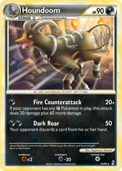 Houndoom Rare Holo card from Call of Legends
