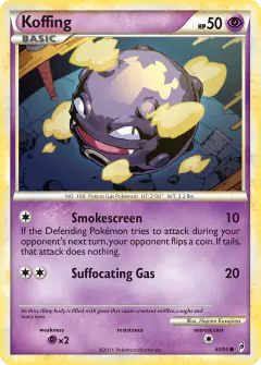 Koffing Common card from Call of Legends