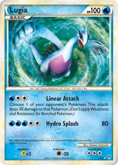 Lugia Rare Holo card from Call of Legends