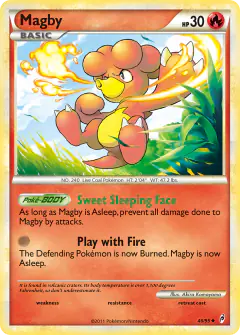 Magby Uncommon card from Call of Legends