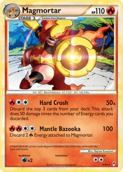 Magmortar Rare Holo card from Call of Legends