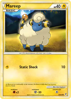 Mareep Common card from Call of Legends