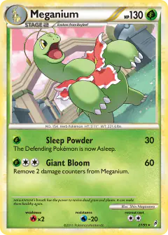 Meganium Rare card from Call of Legends