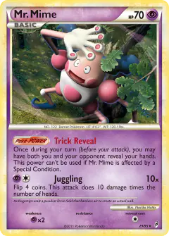 Mr. Mime Rare card from Call of Legends