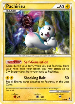Pachirisu Rare Holo card from Call of Legends