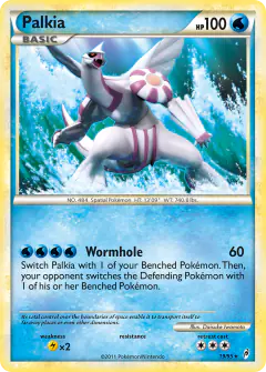 Palkia Rare Holo card from Call of Legends