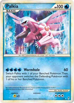 Palkia Rare Holo card from Call of Legends