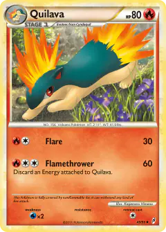 Quilava Uncommon card from Call of Legends