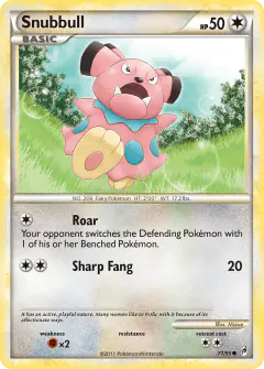 Snubbull Common card from Call of Legends