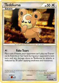 Teddiursa Common card from Call of Legends