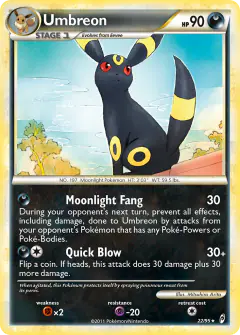 Umbreon Rare Holo card from Call of Legends