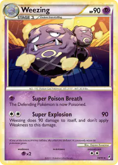Weezing Rare card from Call of Legends