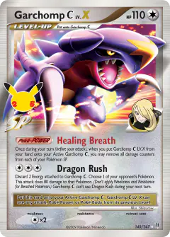 Garchomp C LV.X Classic Collection card from Celebrations