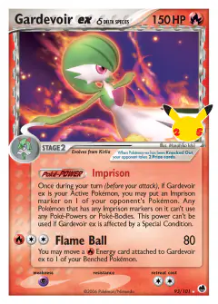 Gardevoir ex δ Classic Collection card from Celebrations