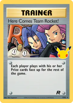 Here Comes Team Rocket! Classic Collection card from Celebrations