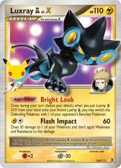 Luxray GL LV.X Classic Collection card from Celebrations