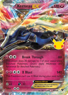 Xerneas-EX Classic Collection card from Celebrations