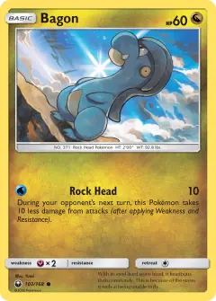 Bagon Common card from Celestial Storm