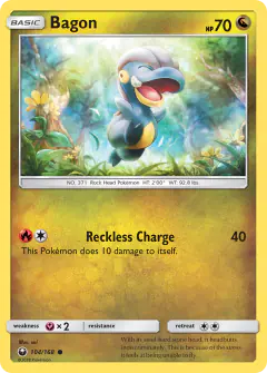 Bagon Common card from Celestial Storm