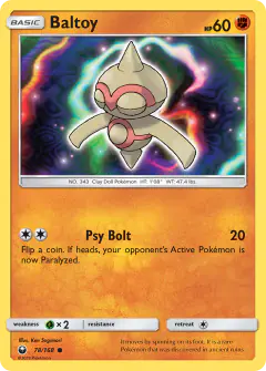 Baltoy Common card from Celestial Storm