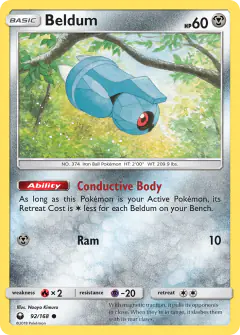 Beldum Common card from Celestial Storm