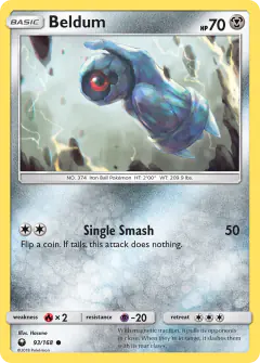 Beldum Common card from Celestial Storm