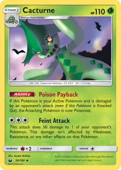 Cacturne Uncommon card from Celestial Storm