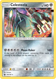 Celesteela Rare Holo card from Celestial Storm