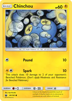 Chinchou Common card from Celestial Storm