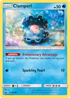 Clamperl Common card from Celestial Storm