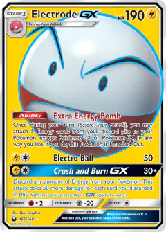 Electrode-GX Rare Ultra card from Celestial Storm