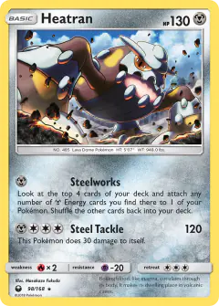 Heatran Rare Holo card from Celestial Storm