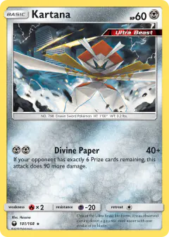 Kartana Rare card from Celestial Storm