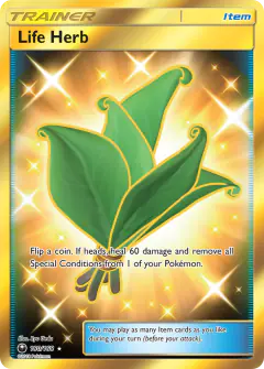 Life Herb Rare Secret card from Celestial Storm