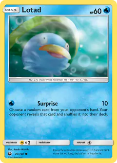 Lotad Common card from Celestial Storm