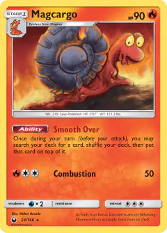 Magcargo Rare card from Celestial Storm