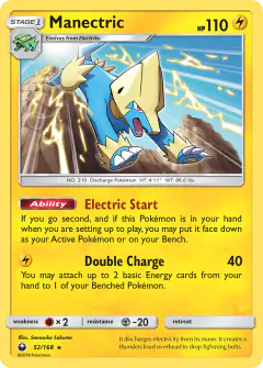 Manectric Rare card from Celestial Storm