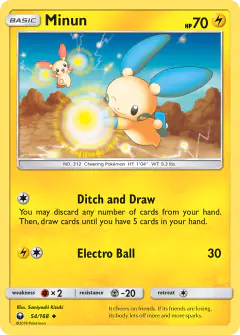 Minun Uncommon card from Celestial Storm