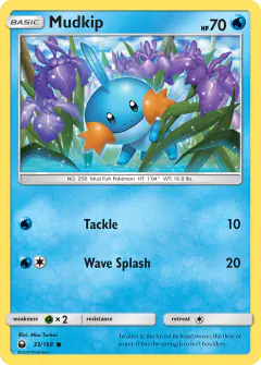 Mudkip Common card from Celestial Storm