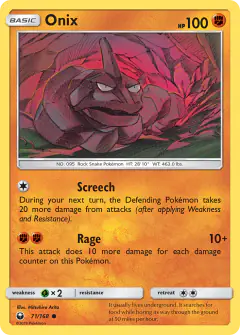 Onix Common card from Celestial Storm
